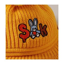 Babyhug Woolen Cap Yellow - Diameter 43 cm
