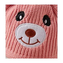Babyhug Woollen Tie Knot Pink Grey - Diameter 13 cm