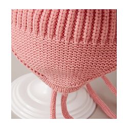 Babyhug Woollen Tie Knot Pink Grey - Diameter 13 cm