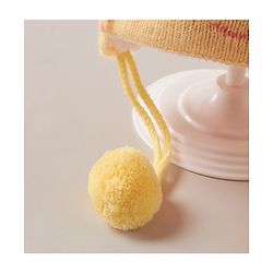 Babyhug Cap With Bunny Face Motif Yellow - Diameter 12 cm