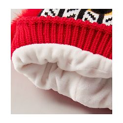 Babyhug Baby Cap with Pom Pom - Red