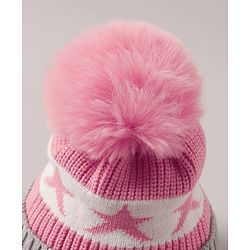 Babyhug Baby Cap with Pom Pom - Pink