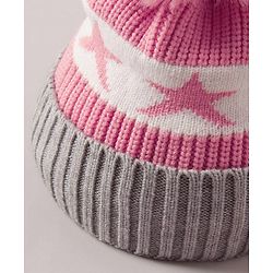 Babyhug Baby Cap with Pom Pom - Pink