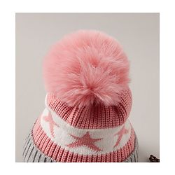 Babyhug Baby Cap with Pom Pom - Pink