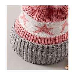 Babyhug Baby Cap with Pom Pom - Pink