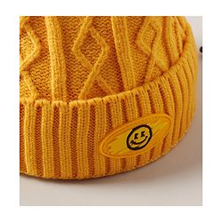 Babyhug Woollen Cap With Pom Pom Yellow - Diameter 10 cm