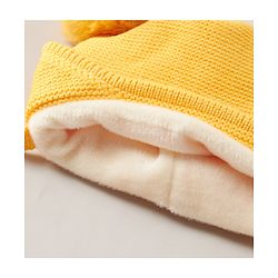 Babyhug Woolen  Cap Yellow - Diameter 14 cm