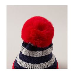Babyhug Woollen Cap Red - Diameter 12 cm