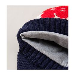 Babyhug Woollen Cap Blue - Diameter 42 cm (Stretchable)
