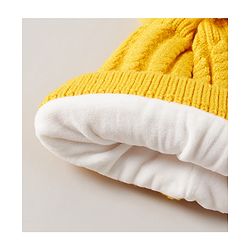 Babyhug Woollen Cap Yellow - Diameter 11.5 cm