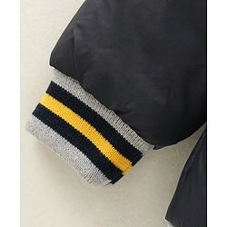 Babyhug Full Sleeve Color Block Hoodie  - Yellow