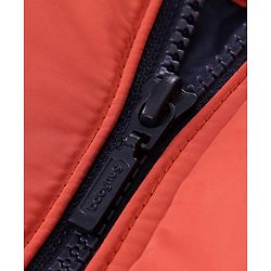 Babyhug Full Sleeves Hooded Padded Jacket - Red