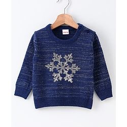 Babyhug Full Sleeves Sweater - Blue