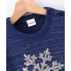 Babyhug Full Sleeves Sweater - Blue