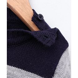 Babyhug Full Sleeves Sweater Striped - Multicolor