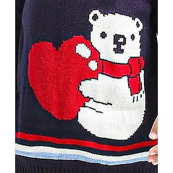 Babyhug Full Sleeves Sweater - Blue