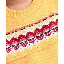 Babyhug Full Sleeves Woollen Sweater Dress  - Sweater