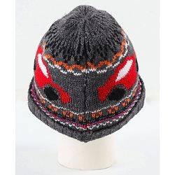 Babyhug Woollen Cap & Muffler Grey - Cap Diameter 10.5 cm