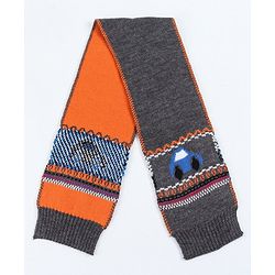 Babyhug Woollen Cap & Muffler Grey - Cap Diameter 10.5 cm