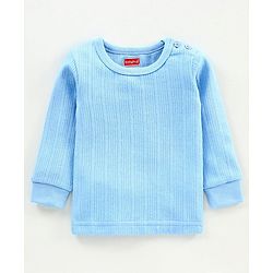 Babyhug Full Sleeves Thermal Vest - Blue