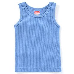Babyhug Sleeveless Thermal Vest Solid Color - Blue