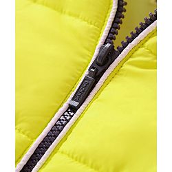 Babyhug Full Sleeves Hooded Padded Jacket Numeric 10 Patch - Green White