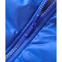 Babyhug Full Sleeves Jacket With Hood - Blue Orange