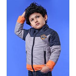 Babyhug Full Sleeves Jacket - Blue