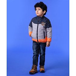 Babyhug Full Sleeves Jacket - Blue