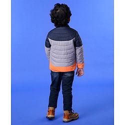 Babyhug Full Sleeves Jacket - Blue