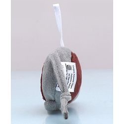 Babyhug Elephant & Owl  Clip On Soft Toys Pack of 2 Grey - Height 6.5 cm