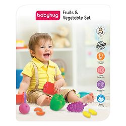 Babyhug Fruits & Vegetable Set of 40 - Multicolour