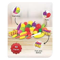 Babyhug Fruits & Vegetable Set of 40 - Multicolour