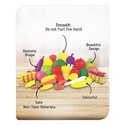 Babyhug Fruits & Vegetable Set of 40 - Multicolour