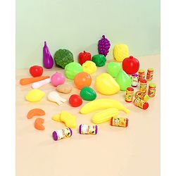 Babyhug Fruits & Vegetable Set of 40 - Multicolour