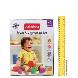 Babyhug Fruits & Vegetable Set of 40 - Multicolour