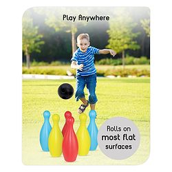 Babyhug Premium Bowling Pin Set with 6 Pins and 2 Balls|Fun Learning of Numbers & Counting| Indoor Outdoor Sports Toy for Kids| Best Gifts for 3 Years+ Kids| BIS Certified