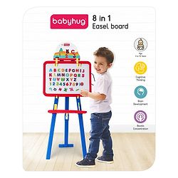Babyhug 8 in 1 Easel board - Red & Blue