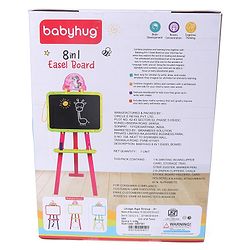 Babyhug 8 in 1 Easel board - Red & Blue