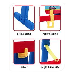 Babyhug 8 in 1 Easel board - Red & Blue