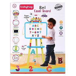 Babyhug 8 in 1 Easel board - Red & Blue