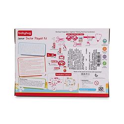 Babyhug Junior Doctor Play Set 15 Pieces - Pink | Pretend Care & Social Play | Inspires Empathy &  Imaginative Role-Play | BIS Certified