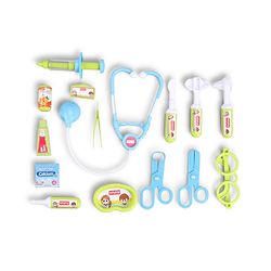 Babyhug Junior Doctor Play Set 15 Pieces - Pink | Pretend Care & Social Play | Inspires Empathy &  Imaginative Role-Play | BIS Certified