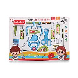 Babyhug Junior Doctor Play Set 15 Pieces - Pink | Pretend Care & Social Play | Inspires Empathy &  Imaginative Role-Play | BIS Certified