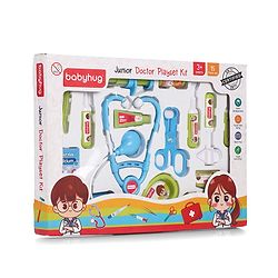 Babyhug Junior Doctor Play Set 15 Pieces - Pink | Pretend Care & Social Play | Inspires Empathy &  Imaginative Role-Play | BIS Certified