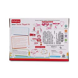 Babyhug Junior Doctor Play Set 15 Pieces - Pink | Pretend Care & Social Play | Inspires Empathy &  Imaginative Role-Play | BIS Certified