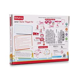Babyhug Junior Doctor Play Set 15 Pieces - Pink | Pretend Care & Social Play | Inspires Empathy &  Imaginative Role-Play | BIS Certified