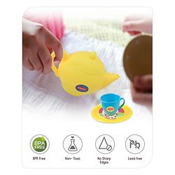 Babyhug Kitchen Tea Party Toy Set of 31 - Pink | Pretend Cooking & Tea Party Playset | Sparks Social Skills & Creative Play | Vibrant  & Child-Safe | Perfect For Gifting | BIS Certified