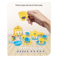 Babyhug Kitchen Tea Party Toy Set of 31 - Pink | Pretend Cooking & Tea Party Playset | Sparks Social Skills & Creative Play | Vibrant  & Child-Safe | Perfect For Gifting | BIS Certified
