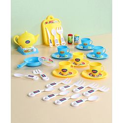 Babyhug Kitchen Tea Party Toy Set of 31 - Pink | Pretend Cooking & Tea Party Playset | Sparks Social Skills & Creative Play | Vibrant  & Child-Safe | Perfect For Gifting | BIS Certified